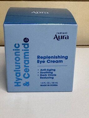Radiant Aura Hyaluronic & Ceramide Replenishing Eye Cream 1.0 Fl. Oz. Anti-Aging